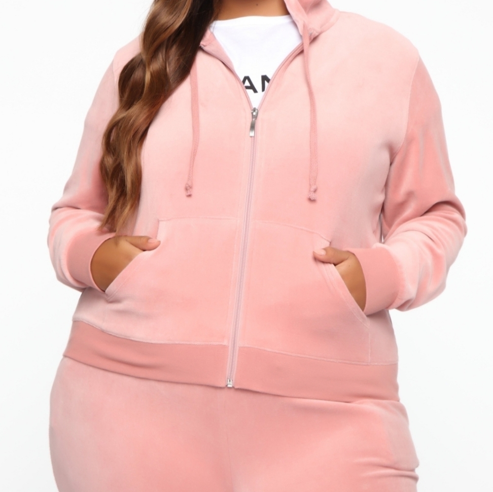 Original Trend Setter Velour Set Mauve
